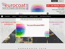 Tablet Screenshot of eurocoat-expo.com